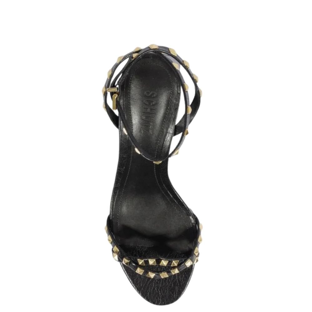 Sandália Schutz Studs Preto Preto 3