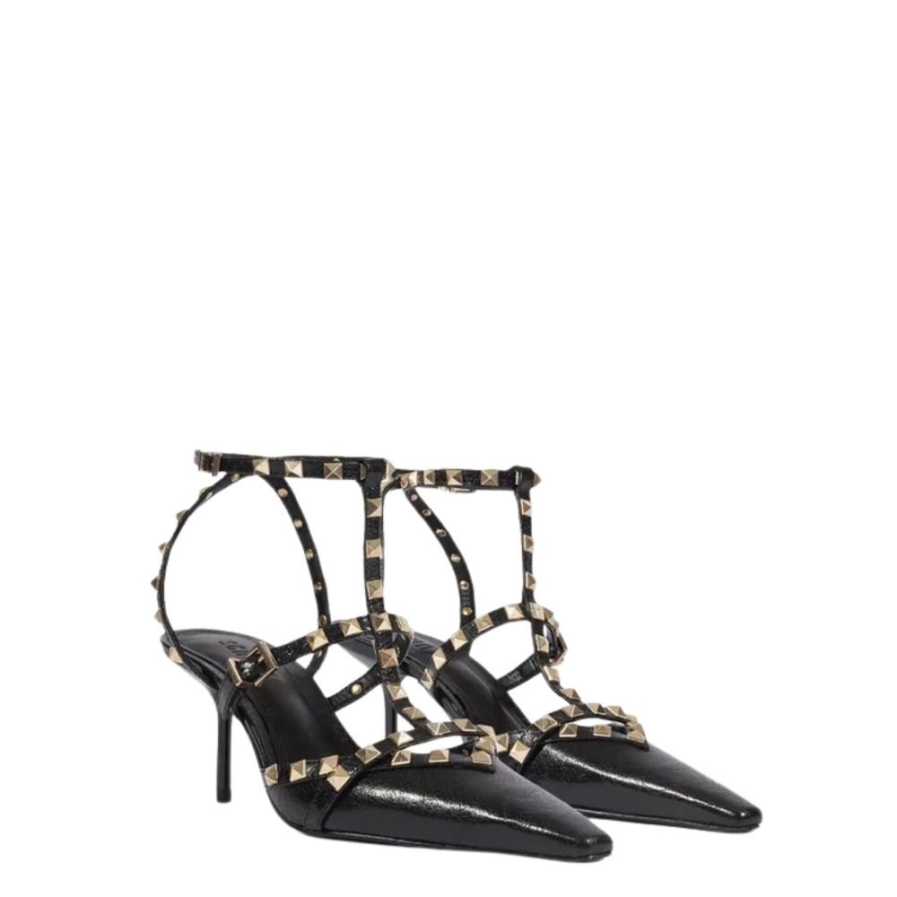 Scarpin Schutz Com Detalhes Preto Preto 2