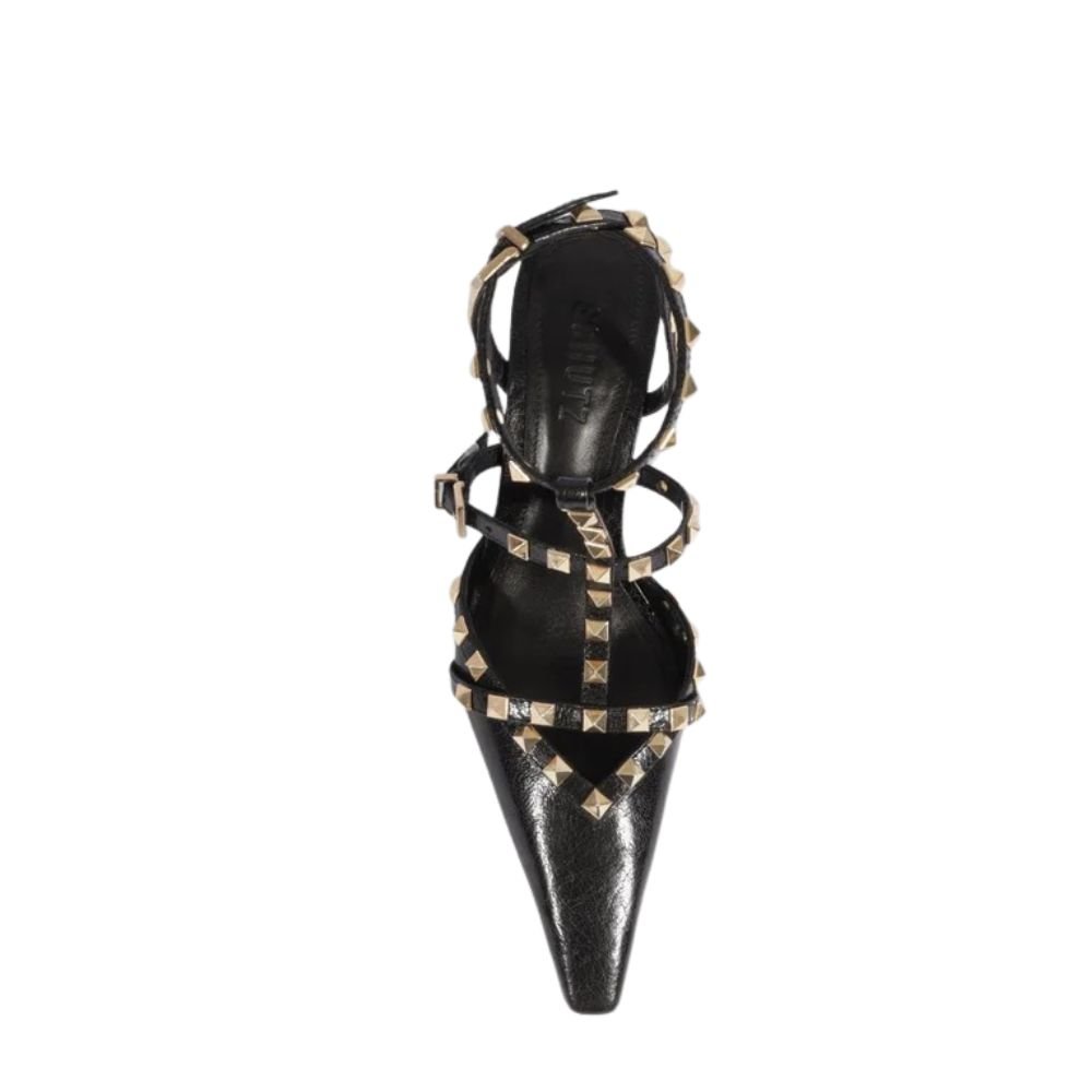 Scarpin Schutz Com Detalhes Preto Preto 3