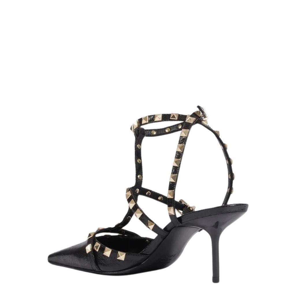 Scarpin Schutz Com Detalhes Preto Preto 4