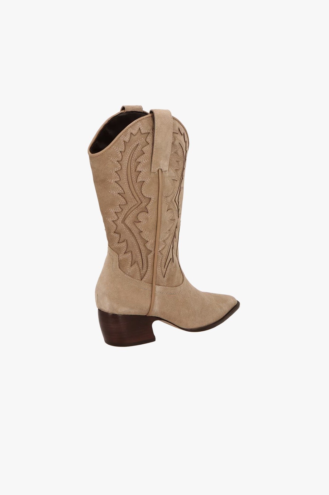 Bota Luiza Barcelos Cano Médio Cowboy Bege Bege 4