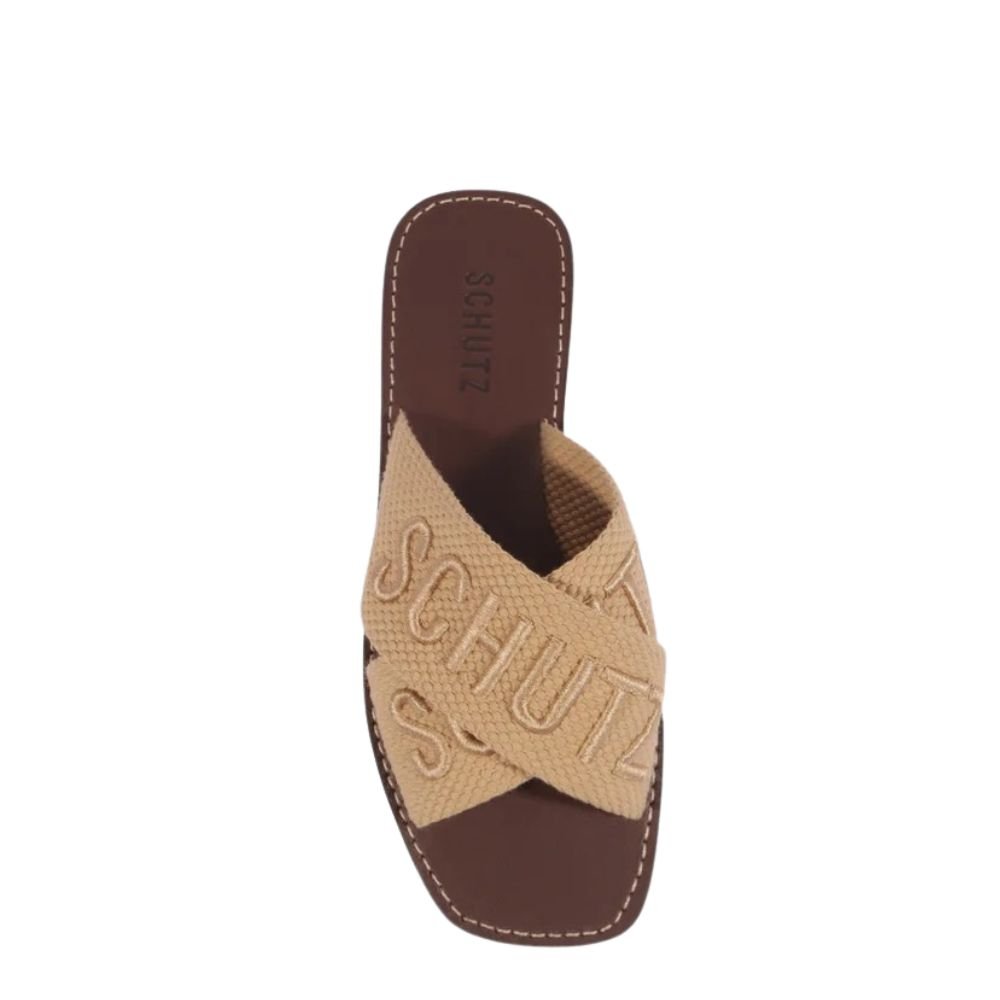 Rasteira X Schutz Bege Bege 2
