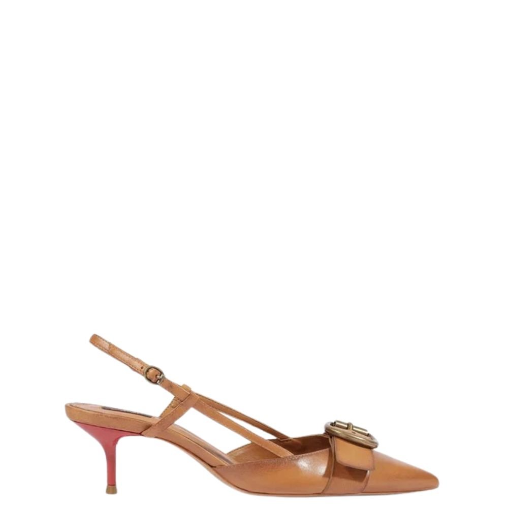 Scarpin Slingback Schutz Claudi Marrom