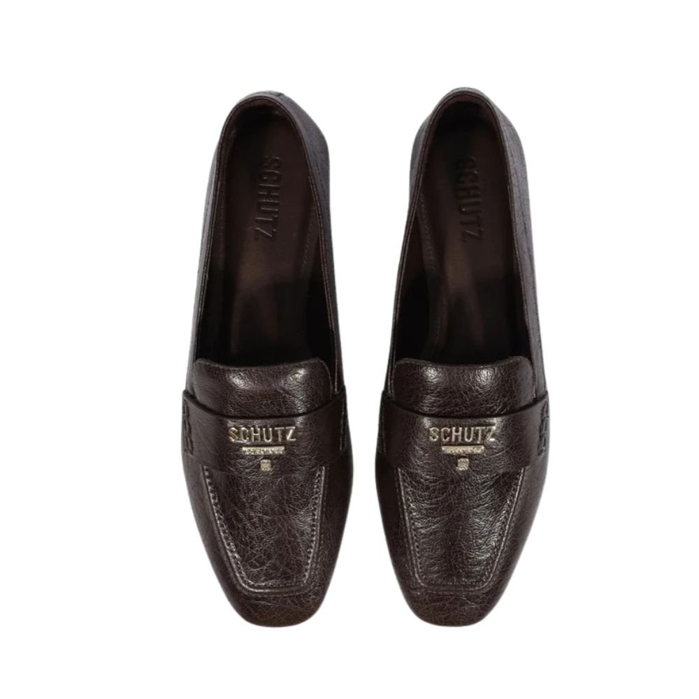 Mocassim Schutz Bico Quadrado  Marron Marrom 3