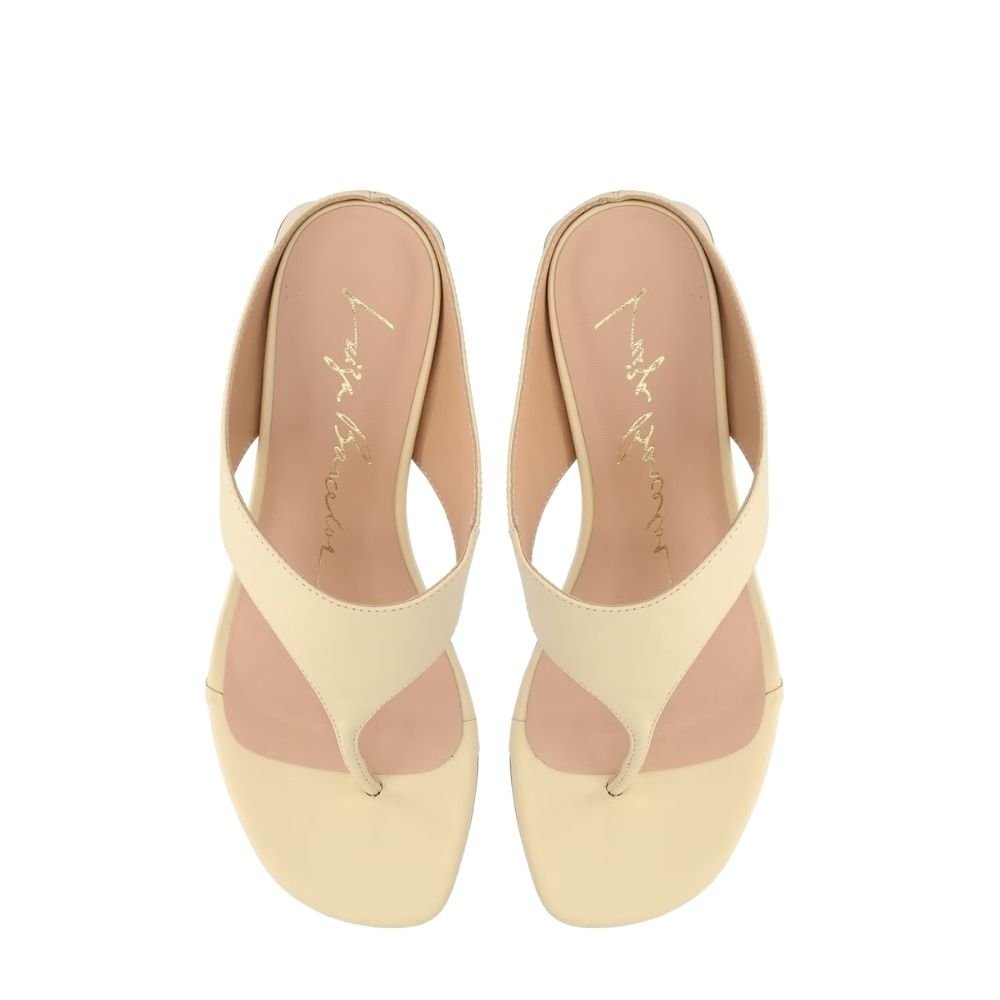 Mule Luiza Barcelos Salto Médio Amarelo Amarelo 2