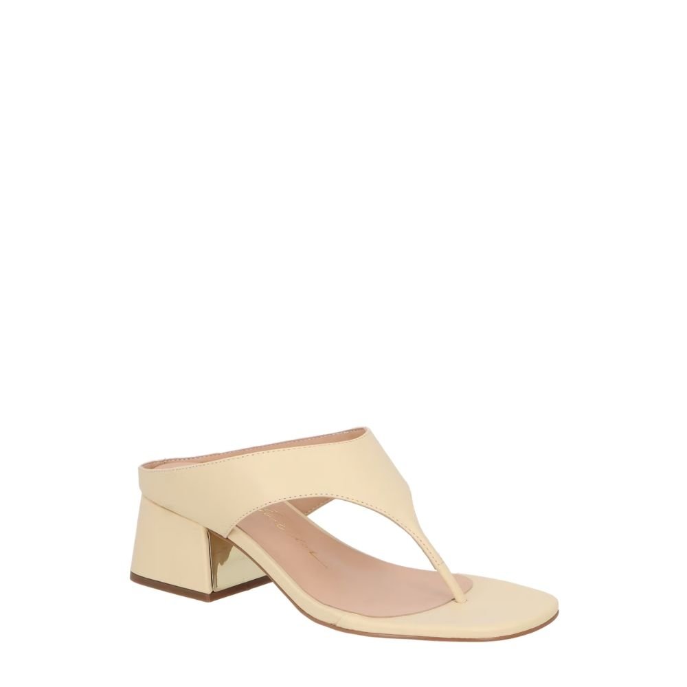 Mule Luiza Barcelos Salto Médio Amarelo Amarelo 3