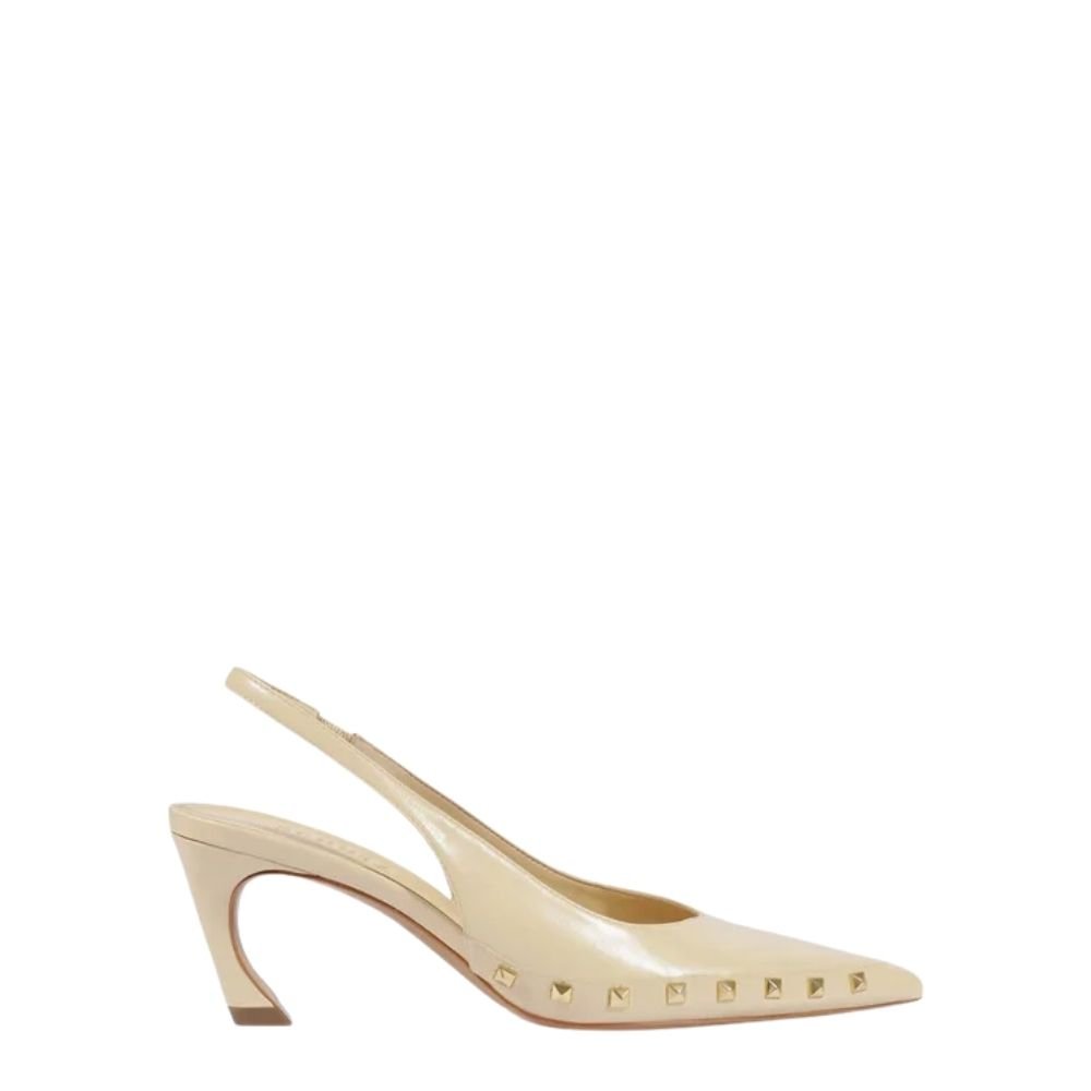 Scarpin Schutz Lexi Studs Salto Médio  Bege