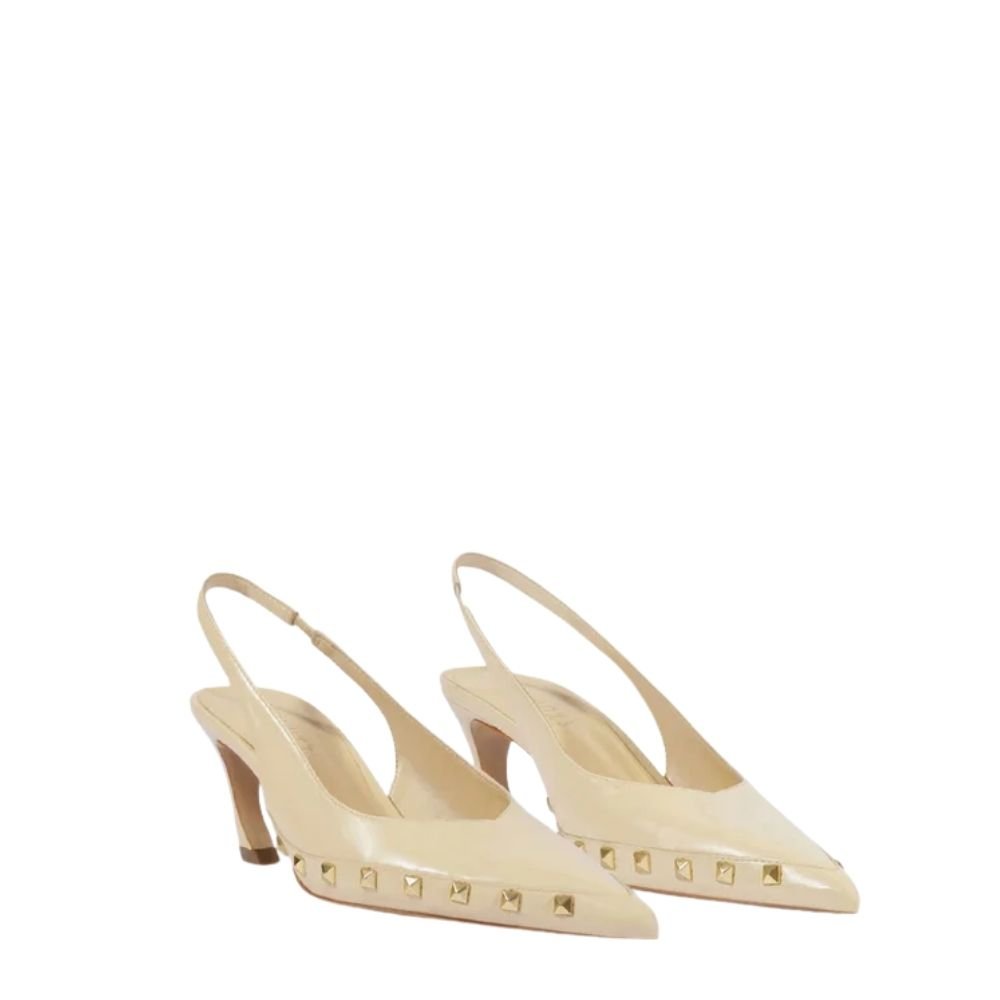 Scarpin Schutz Lexi Studs Salto Médio Bege Bege 3