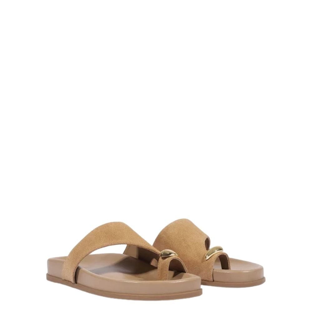 Papete Schutz Flatform Tira Dedo Adornos Bege Bege 3