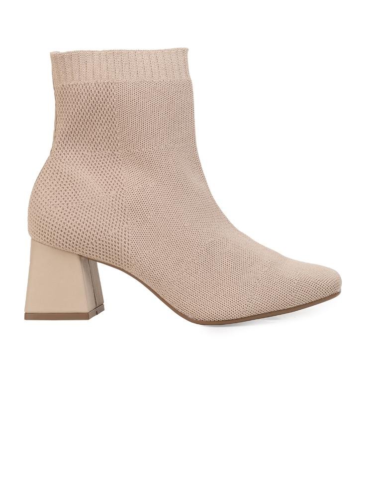 Bota Feminina Bebecê Knit Block
