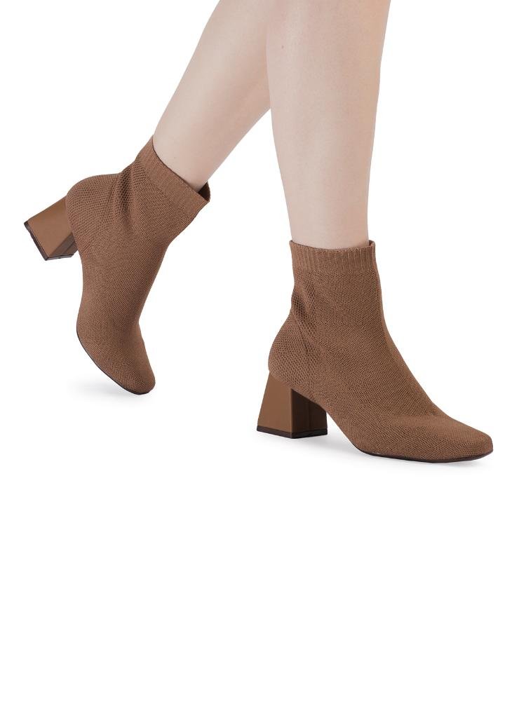 Bota Bebecê Knit Block Marrom 2