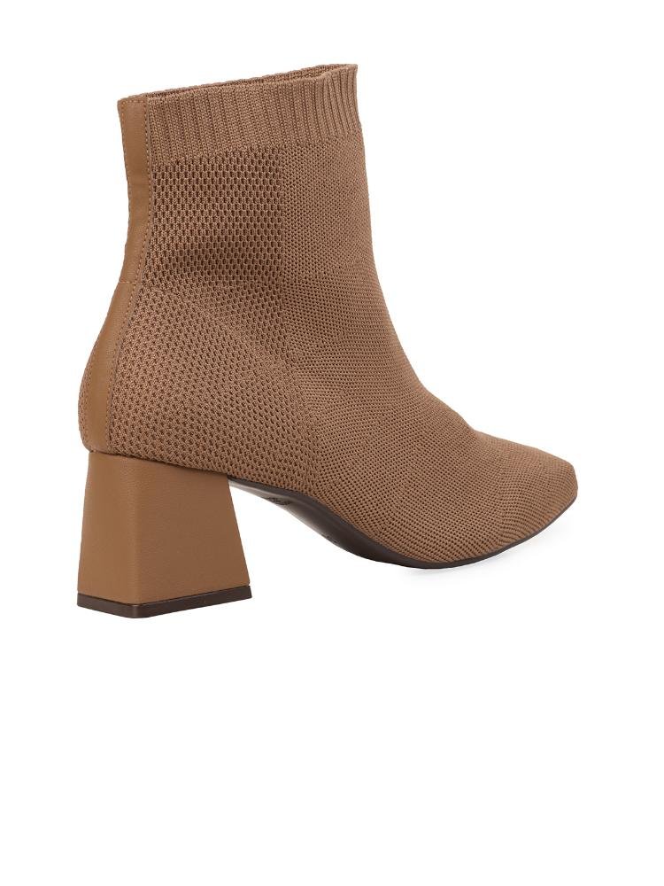 Bota Bebecê Knit Block Marrom 4