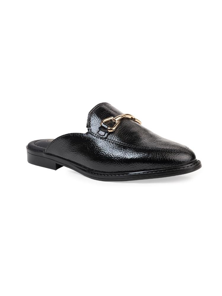 Mule Bebecê Fivela Metalizada Preto 3