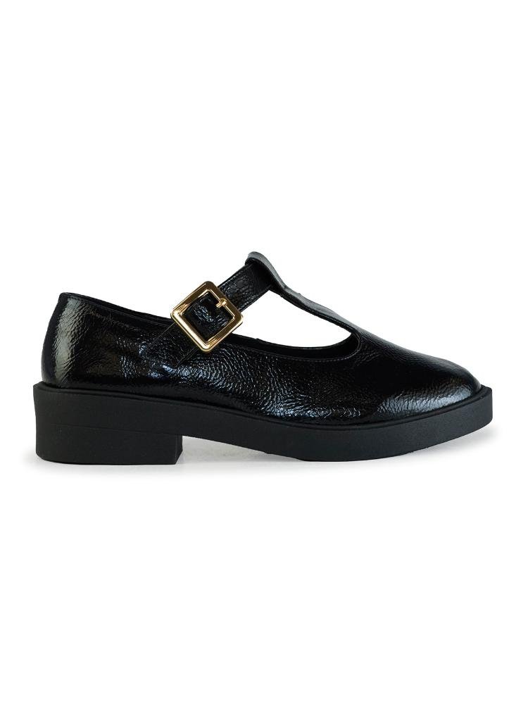 Oxford Feminino Bebecê Salto Baixo Bloco Com Detalhe Fivela