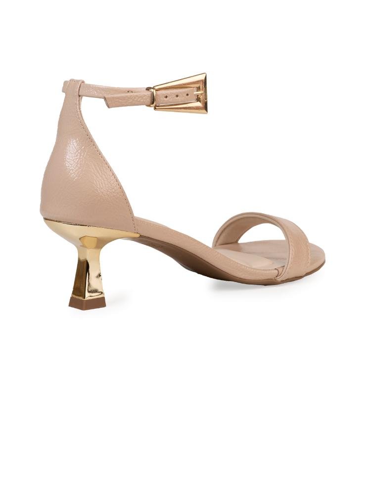 Sandália Bebecê Salto Taça Tira Fina Nude 4