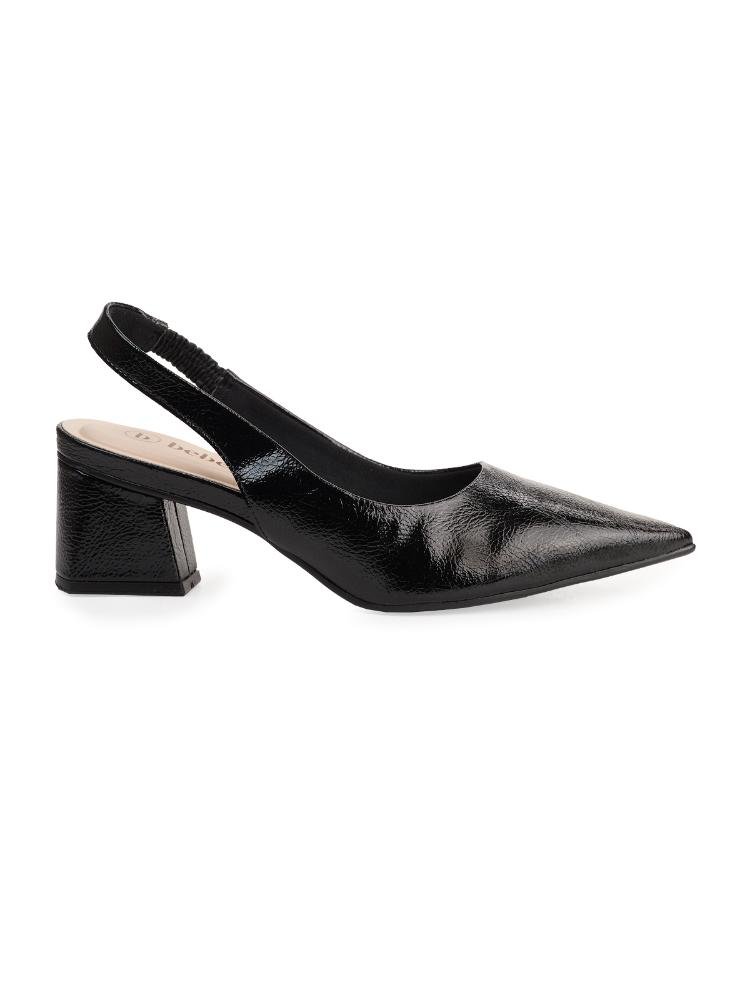 Scarpin Bebecê Salto Bloco Slingback