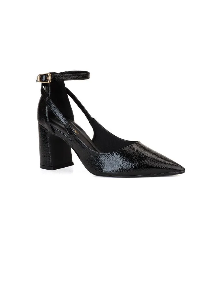 Scarpin Clássico Bebecê Salto Bloco Preto 3