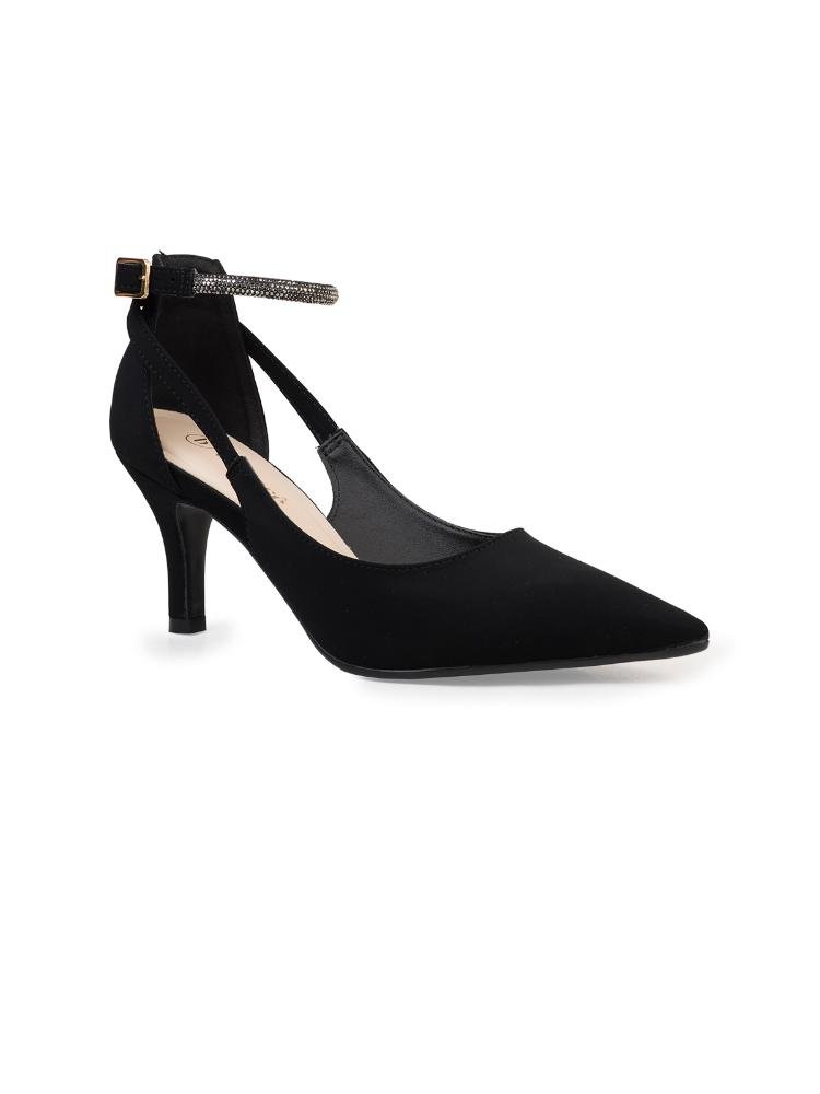 Scarpin Bebecê Salto Taça com Tira no Tornozelo Preto 3
