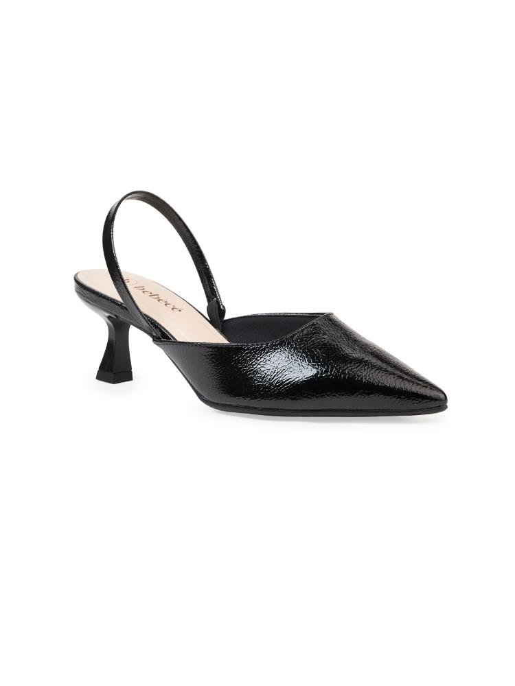 Scarpin Slingback Bebecê Salto Baixo Preto 3
