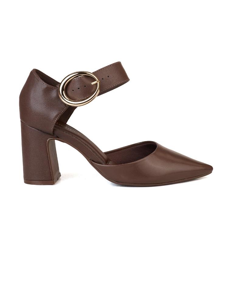 Scarpin Bebecê Confortável Maxi Fivela