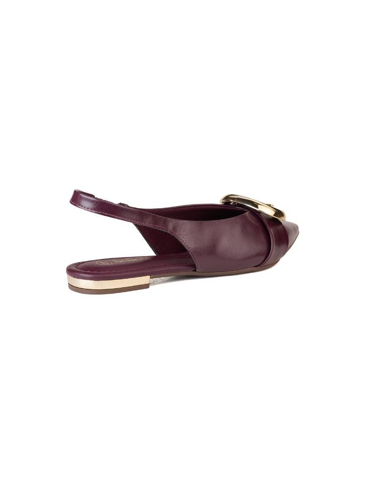 Sapatilha Slingback Bebecê com Maxi Fivela Orgânica Roxo 4