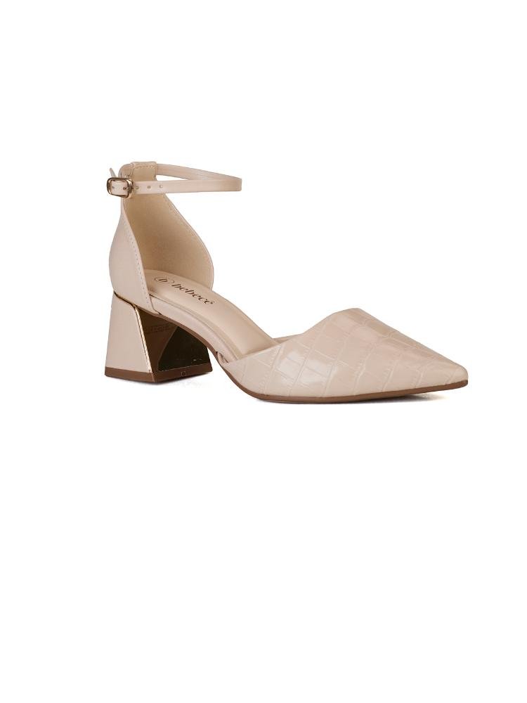 Scarpin Bebecê Semi Aberto Clássico Bege 3