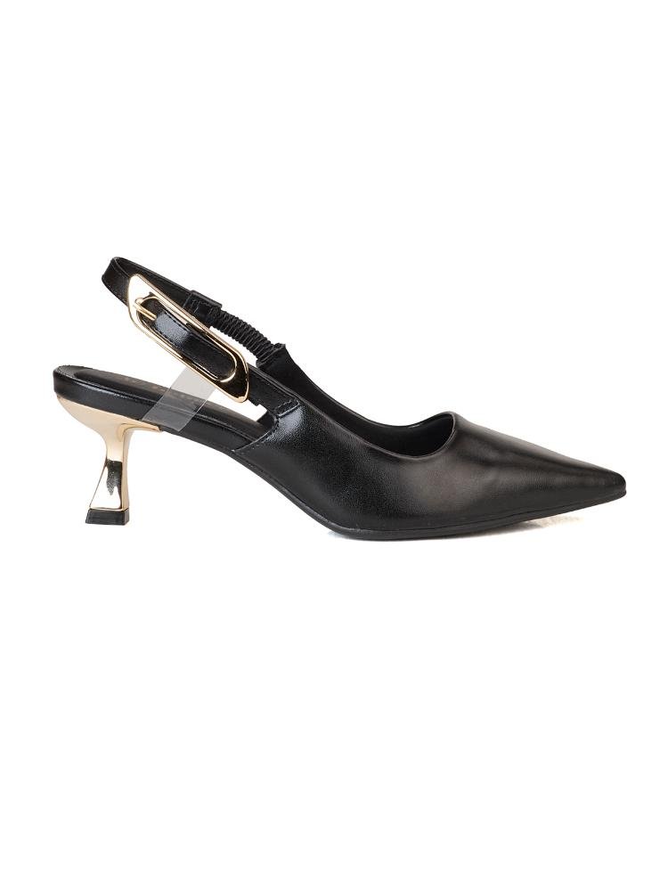 Scarpin Bebecê Slingback Assimétrico