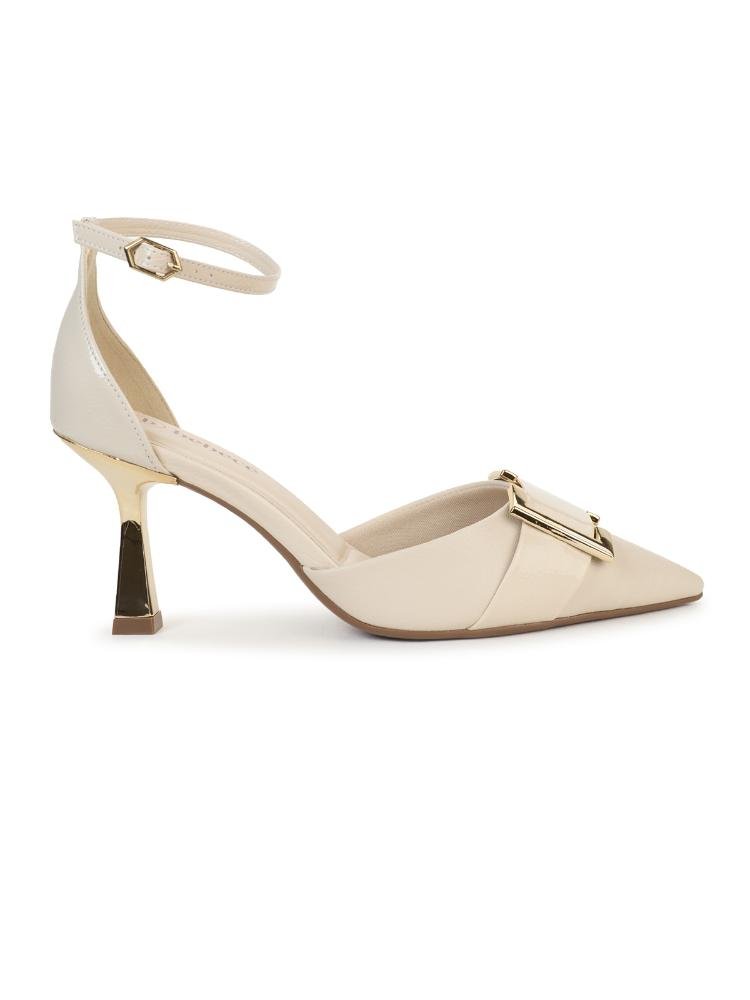 Scarpin Feminino Bebecê com Fivela e Salto Taça
