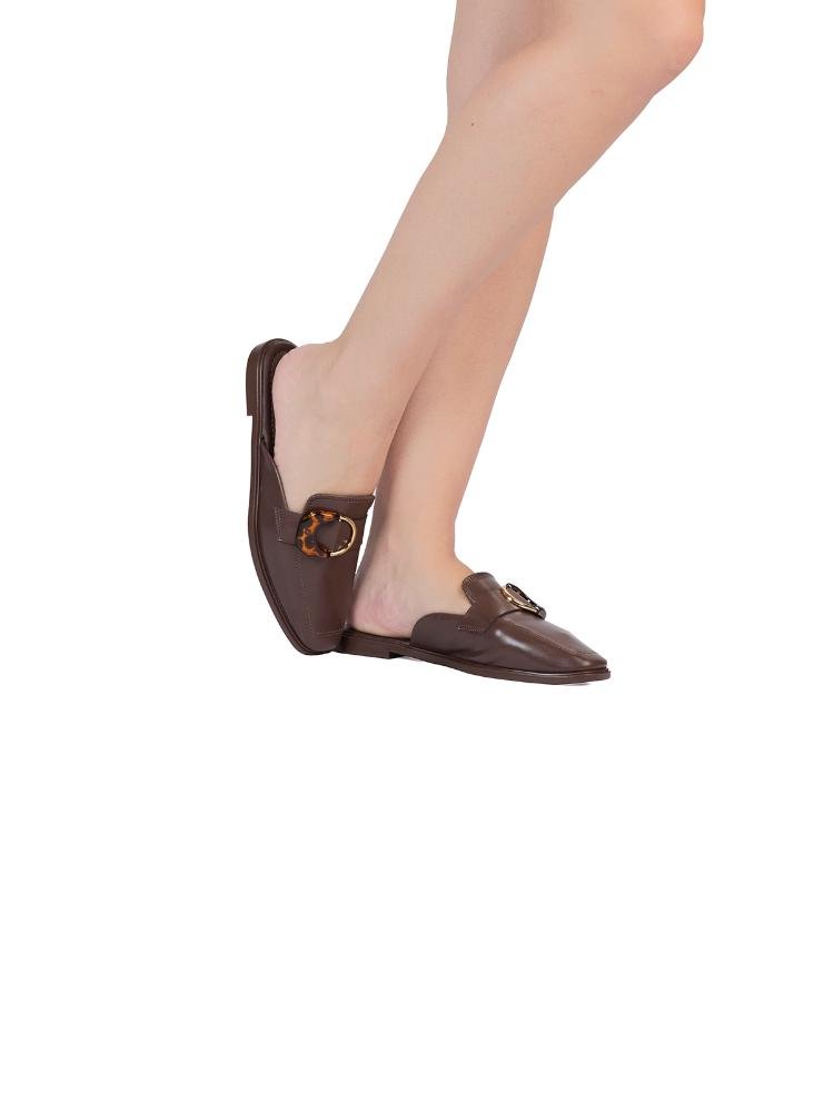 Loafer Bebecê Semi Aberto Clássico com Detalhe Elegante Marrom 4