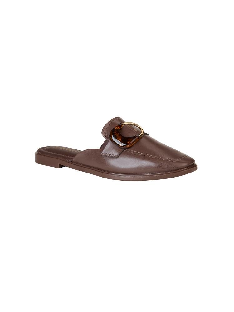 Loafer Bebecê Semi Aberto Clássico com Detalhe Elegante