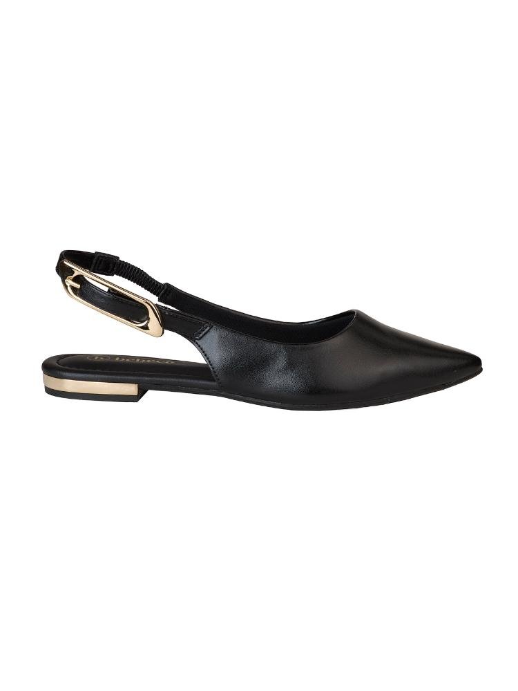 Sapatilha Bebecê Slingback Flat Com Fivela