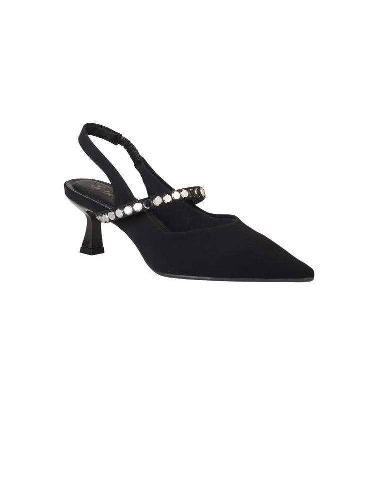 Scarpin Bebecê Slingback Bebecê Maxi Strass Preto 3