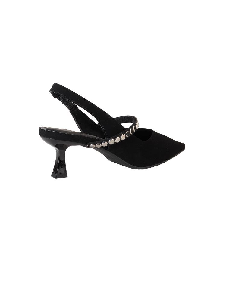 Scarpin Bebecê Slingback Bebecê Maxi Strass Preto 4