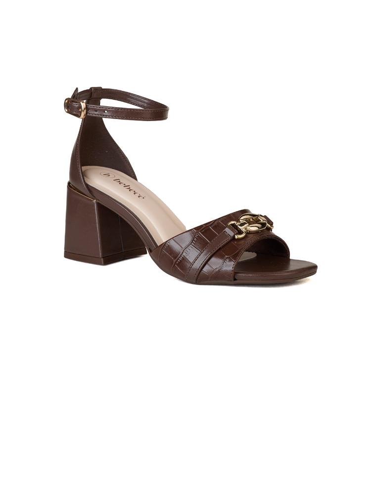 Sandália Clássica Bebecê Bridão Fivela Marrom 3