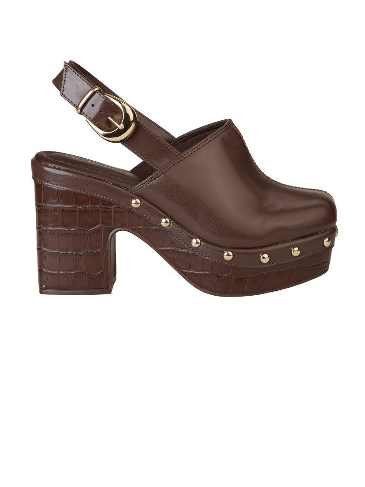 Tamanco Bebecê Clog Tira Fivela Alta