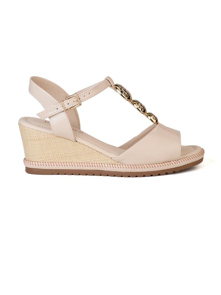Espadrille Semi Aberta Texturizada Fivela