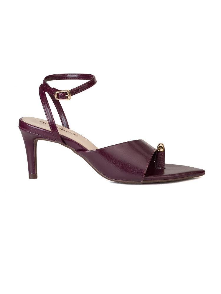 Sandália Bebecê Ousada Bico Folha Alta