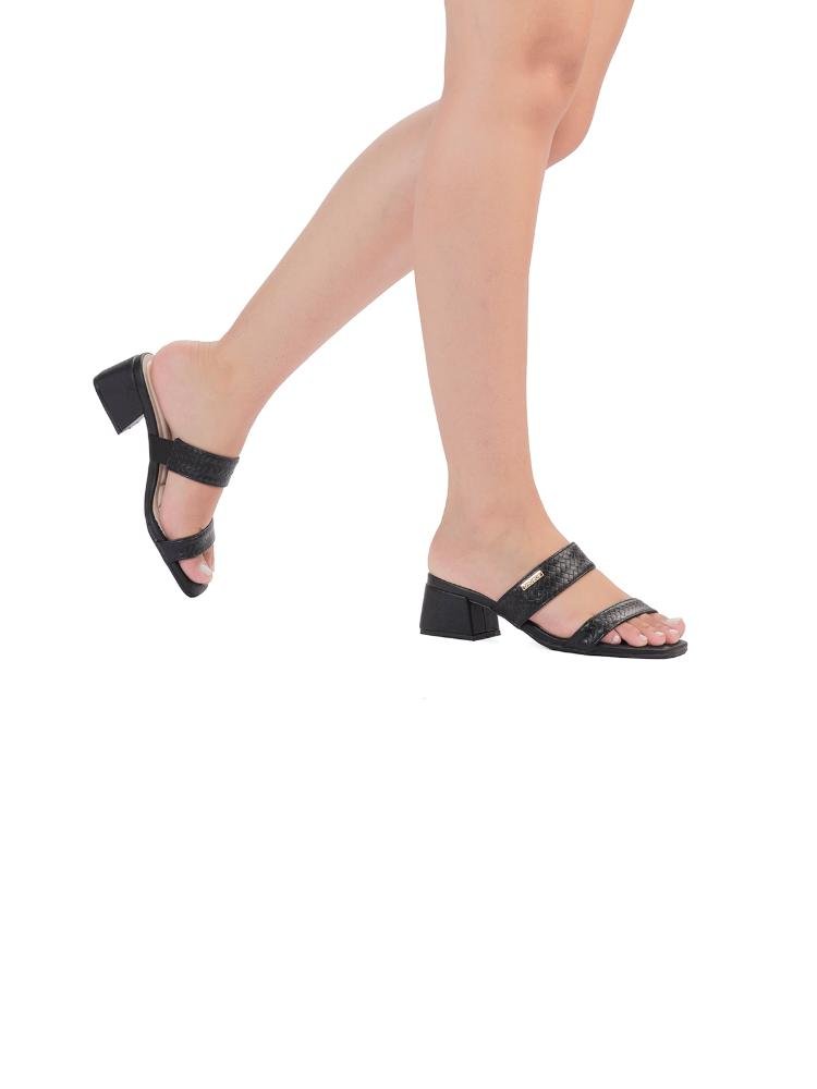 Tamanco Bebecê Tira Dupla Trançada Preto 2