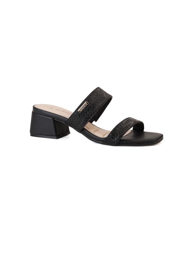 Tamanco Bebecê Tira Dupla Trançada Preto 3