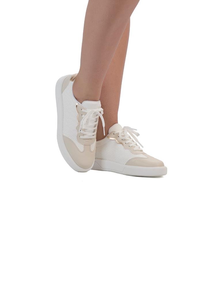 Tênis Bebecê com Acabamento Texturizado e Detalhe no Calcanhar Branco 2