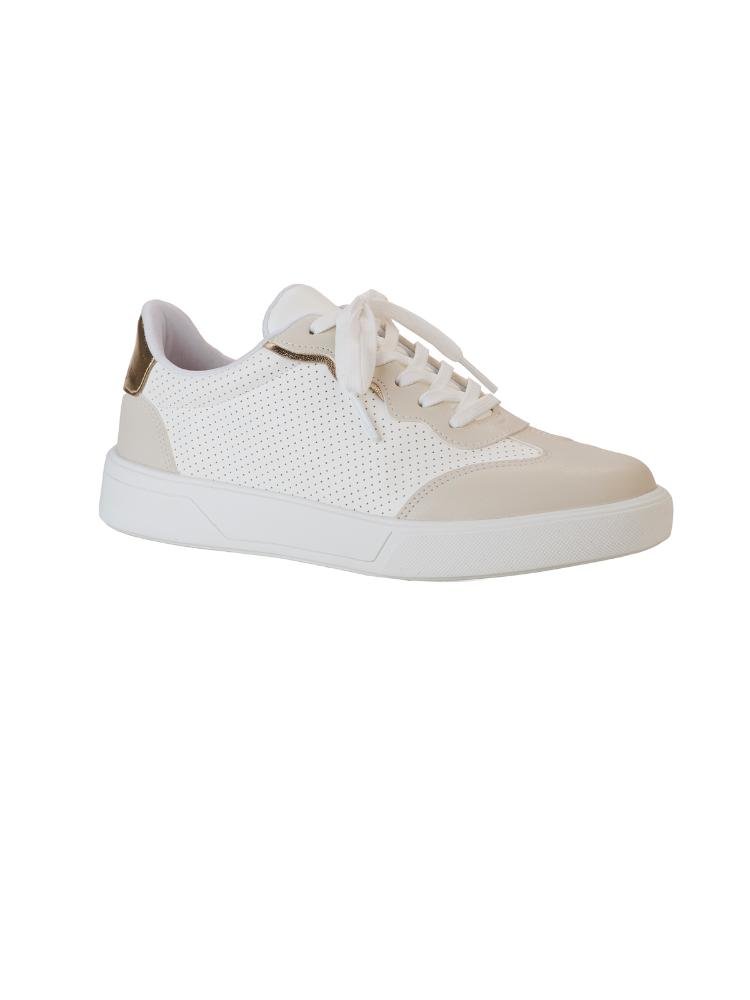 Tênis Bebecê com Acabamento Texturizado e Detalhe no Calcanhar Branco 3