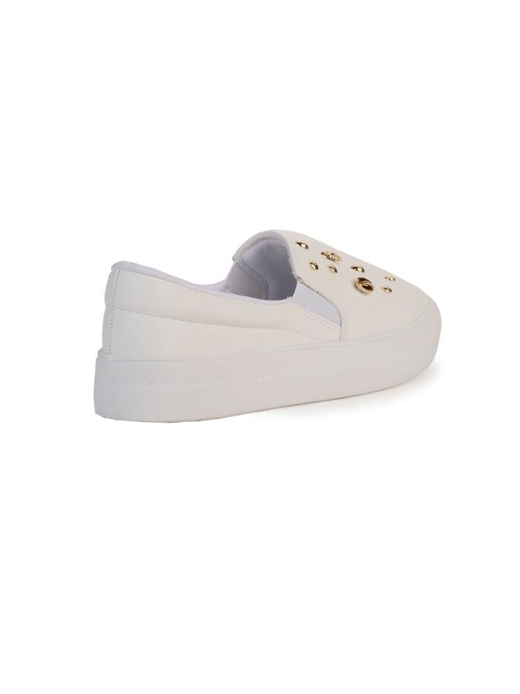 Tênis Bebecê Slip On Enfeites Mermaidcore Branco 4