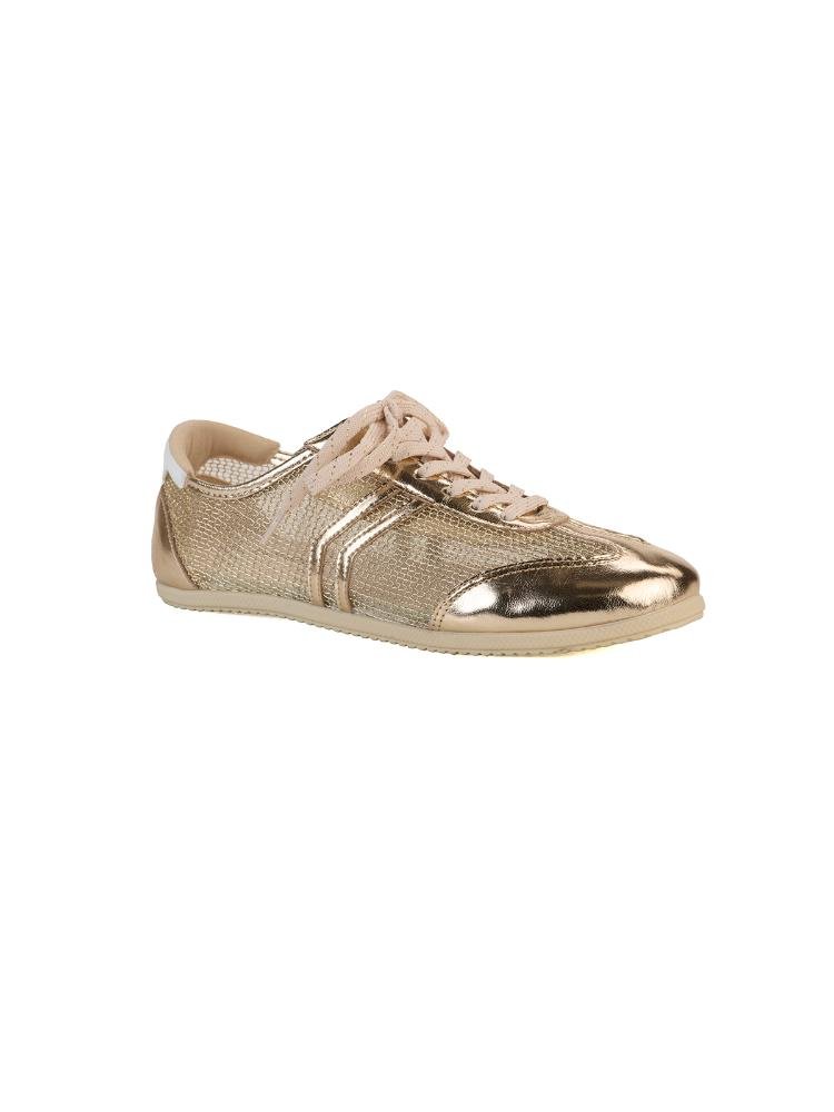 Tênis Casual Feminino Bebecê Duplo Detalhe Texturizado E Cadarço Dourado 3