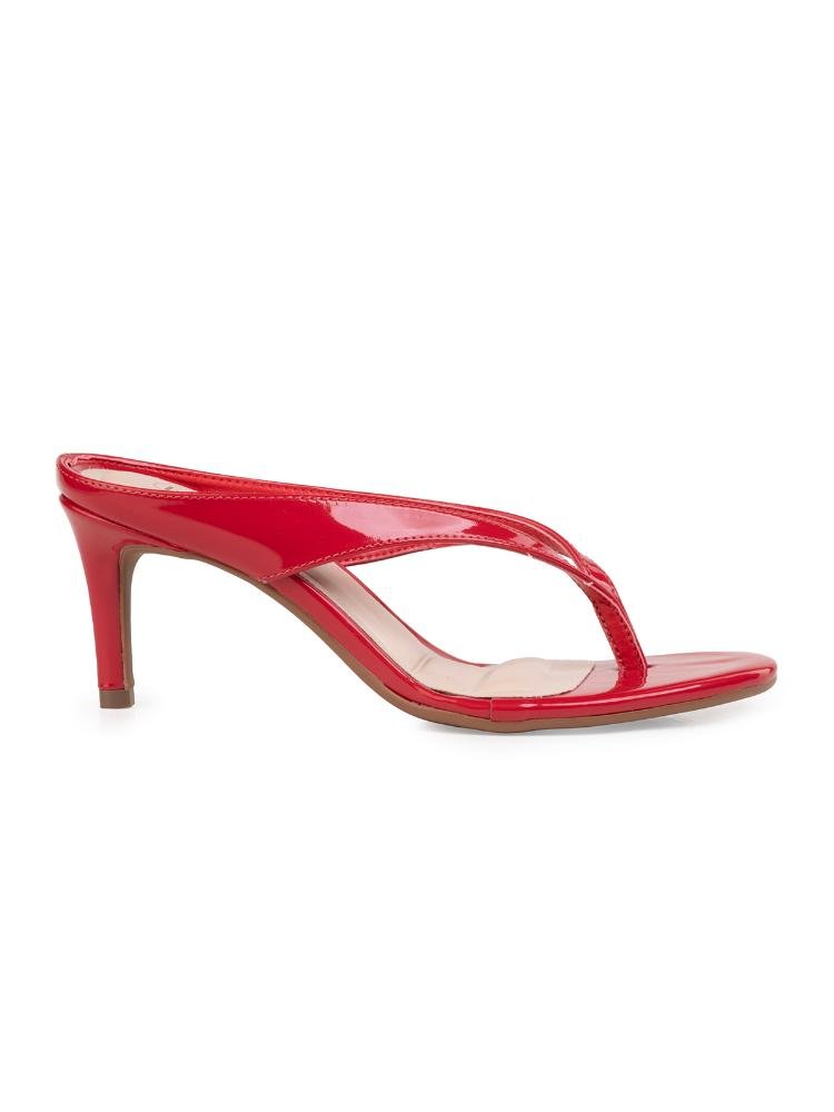 Tamanco de Dedo Bebecê com Salto Fino e Tiras