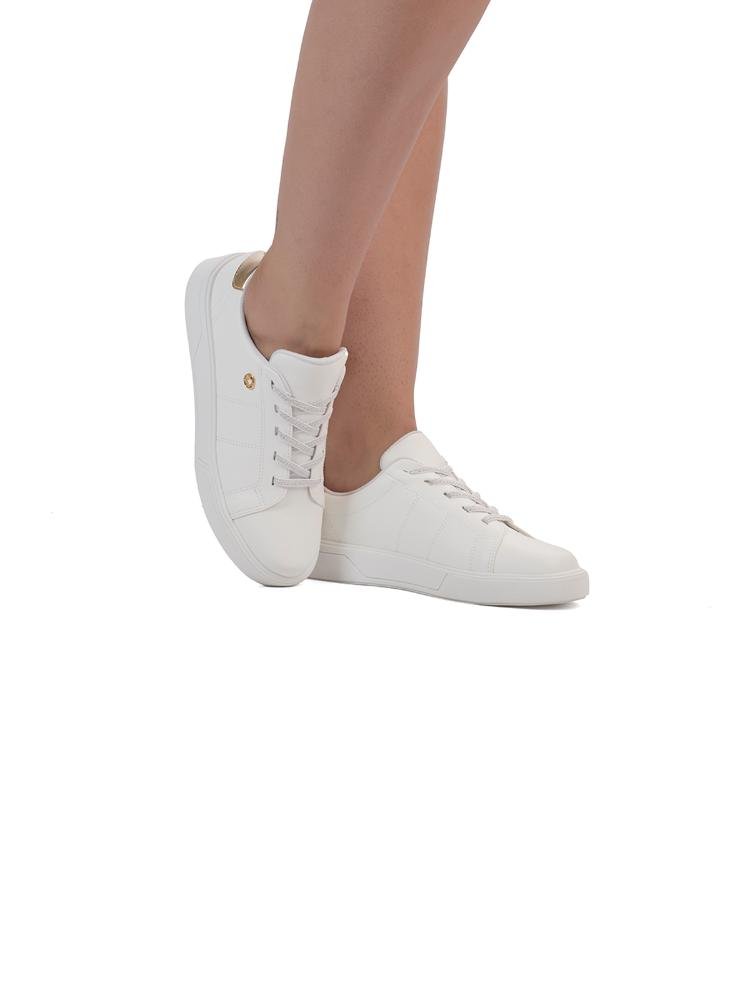 Tênis Bebecê Casual com Detalhe Metalizado Branco 2