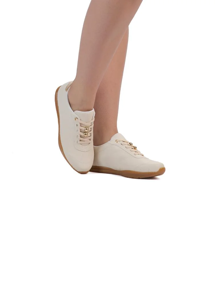 Tênis Bebecê Casual Com Enfeite No Cadarço Off White 2
