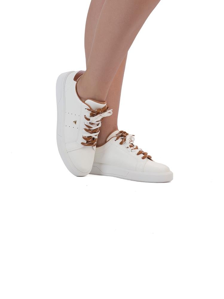 Tênis Bebecê Casual Multi Cadarço Detalhe Calcanhar Branco 2