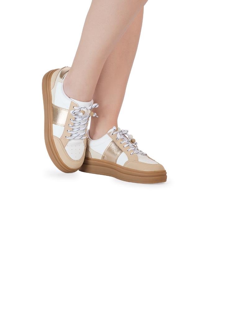 Tênis Casual Feminino Bebecê Multicolor Branco 2