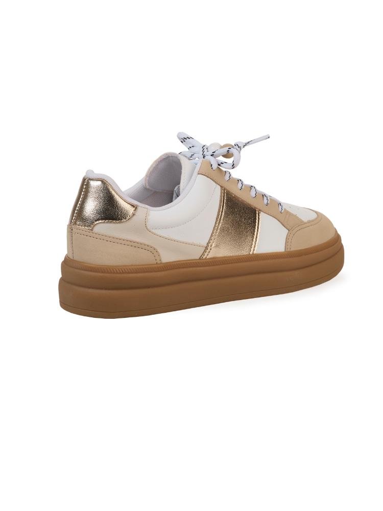 Tênis Casual Feminino Bebecê Multicolor Branco 4