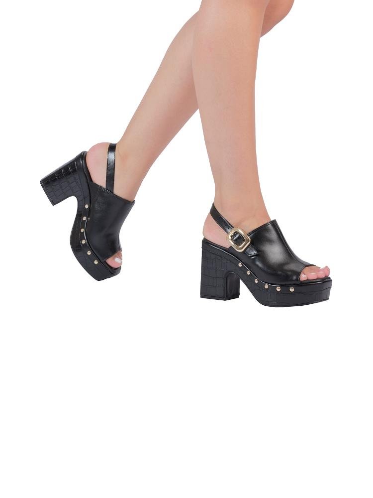 Sandália Bebecê Clog Alongada Preto 2